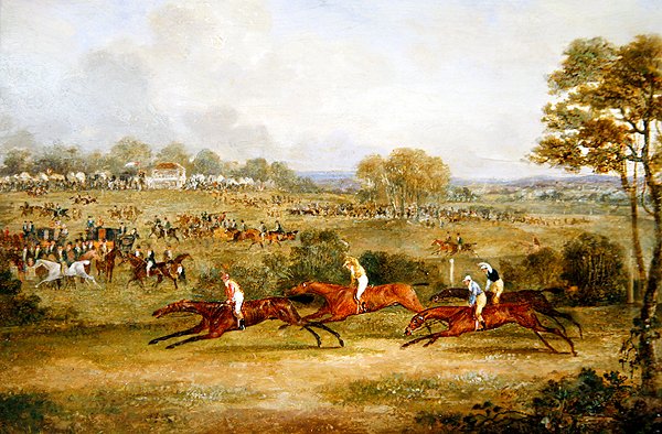 Bir ülke yarışı toplantısı (panelde yağ) by Dean I Wolstenholme