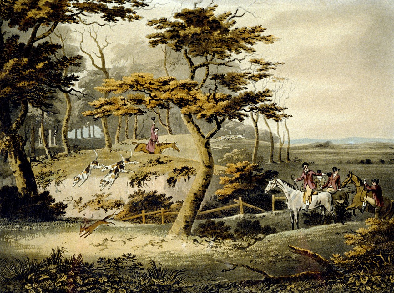 Öğleden sonra, Foxhunting, J.H. Clarke ve F. Jeakes by Dean Snr. (after) Wolstenholme