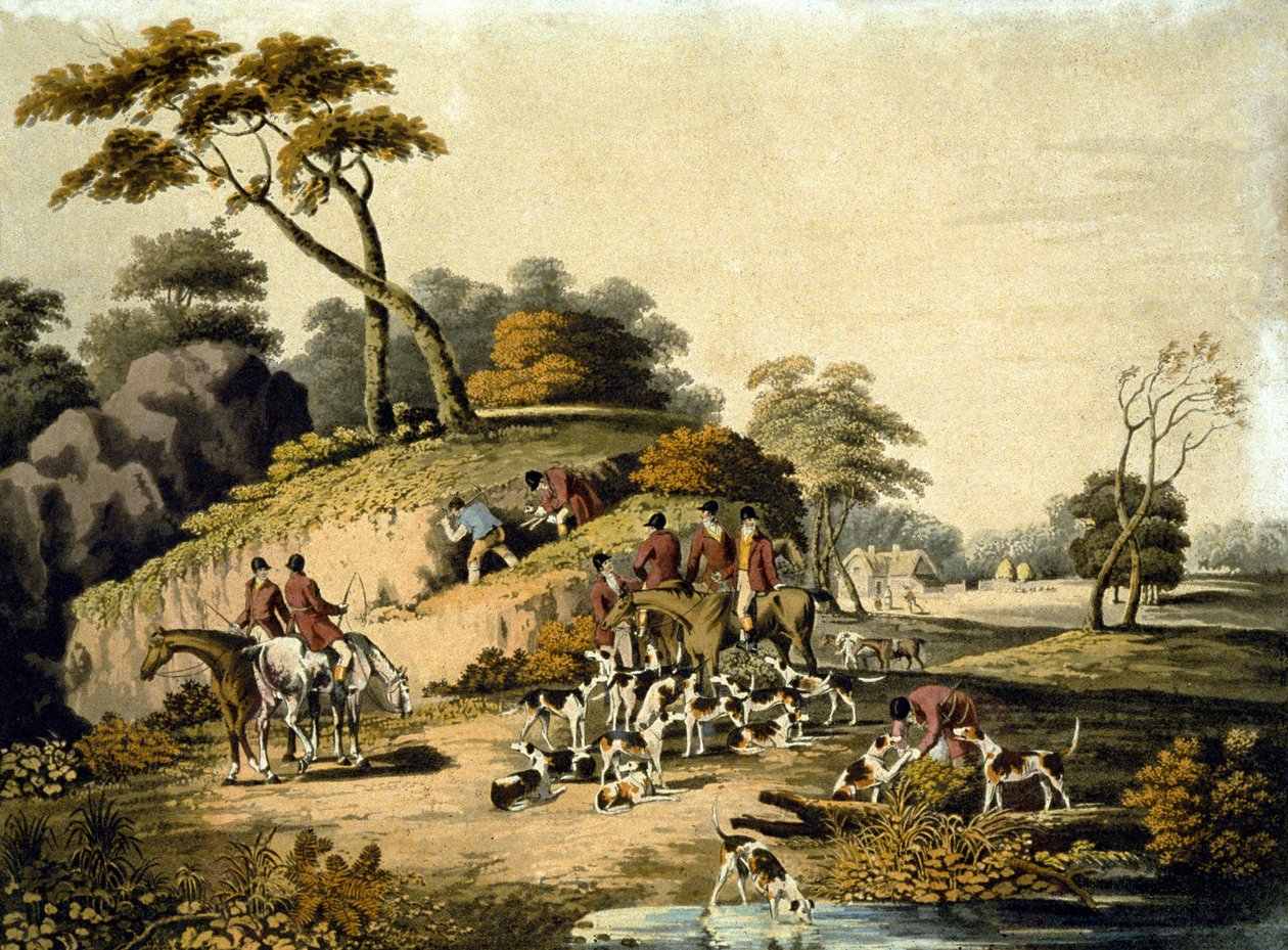 Sabah, Foxhunting, J.H. Clarke ve F. Jeakes by Dean Snr. (after) Wolstenholme
