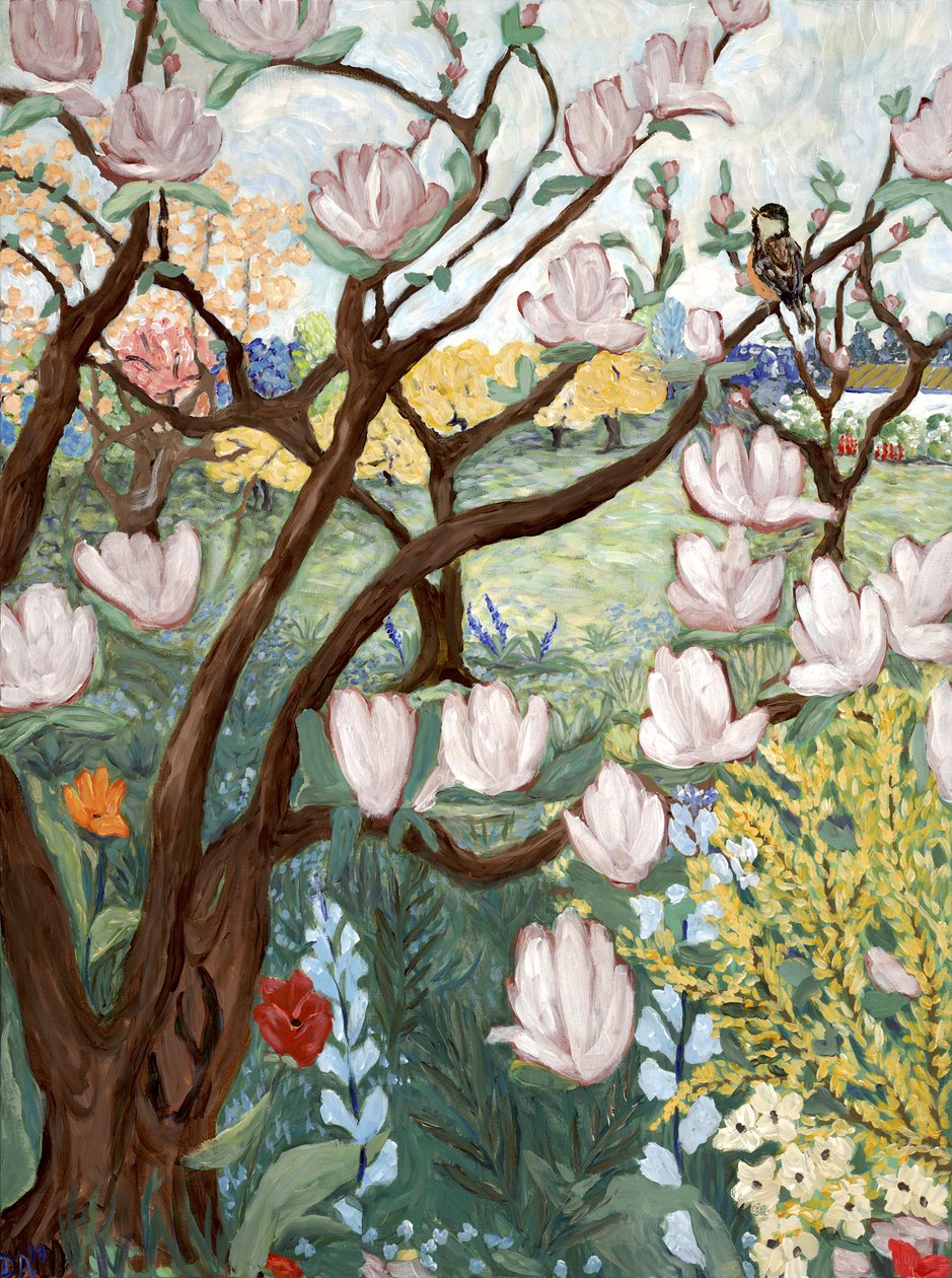 Manolya Ağacı, 2019 (tuval üzerine akrilik) by Deborah Eve Alastra