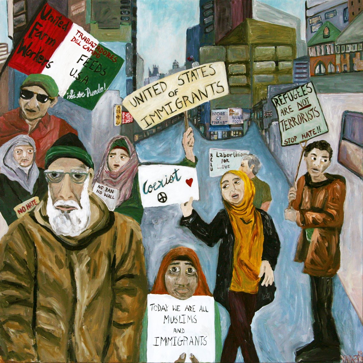 Direniş 2, 2017 (tuval üzerine akrilik) by Deborah Eve Alastra