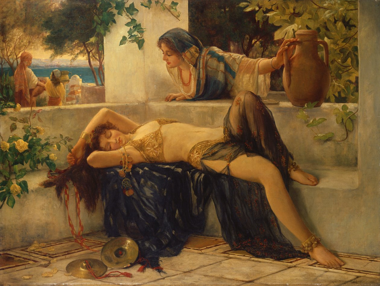 Yorgun Bir Günün Sonu (tuval üzerine yağlı boya) by Delapoer Downing