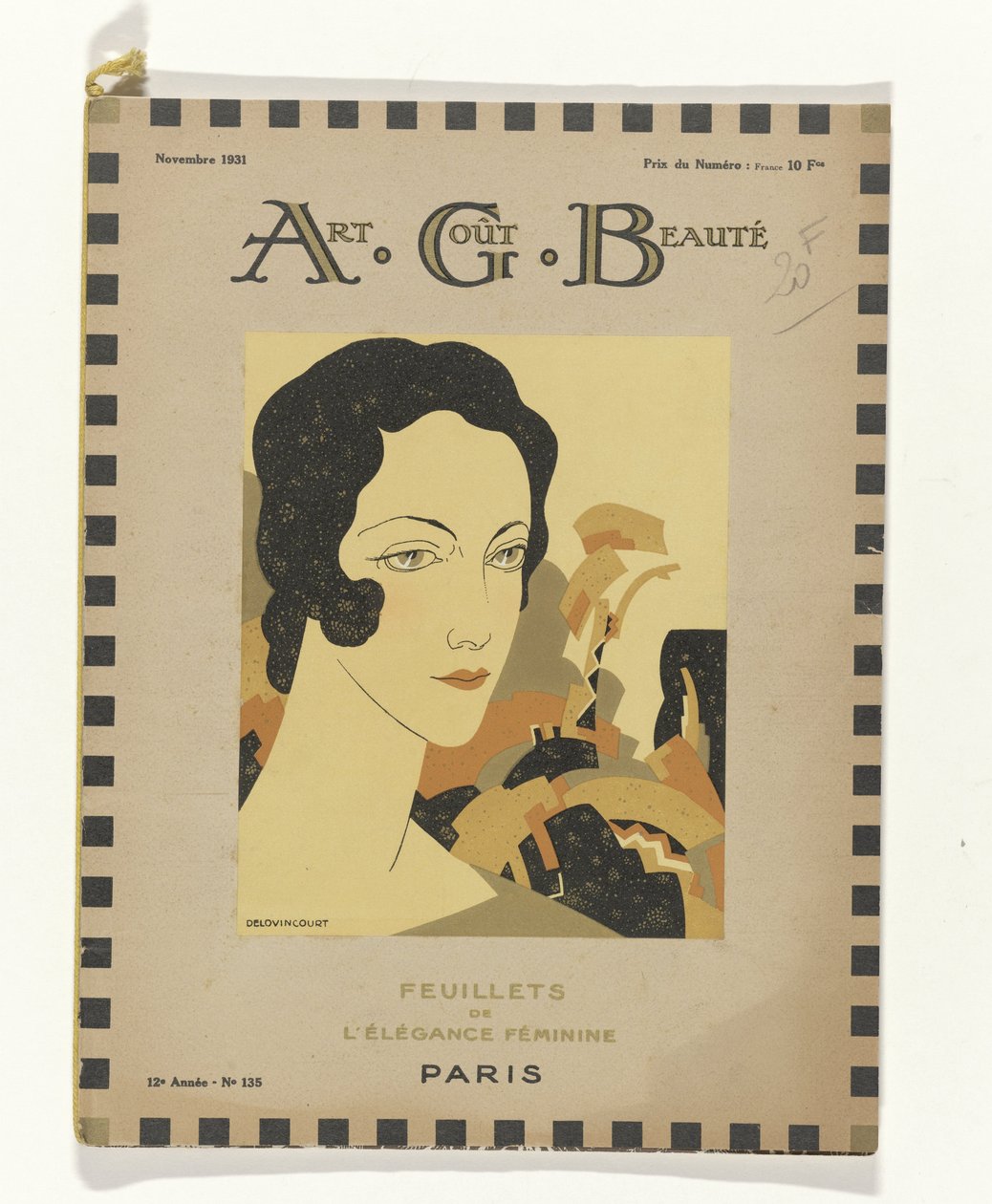 Sanat - Tat - Güzellik, Feminen zarafet broşürleri, Kasım 1931, No. 135, 12. Yıl (nesne üzerindeki başlık) by Delovincourt