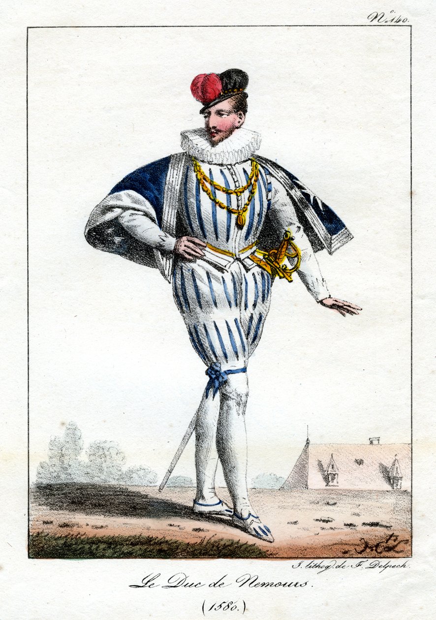 Jacques de Savoie, 2. Nemours Dükü, 1580, c1795-1825. by Delpech