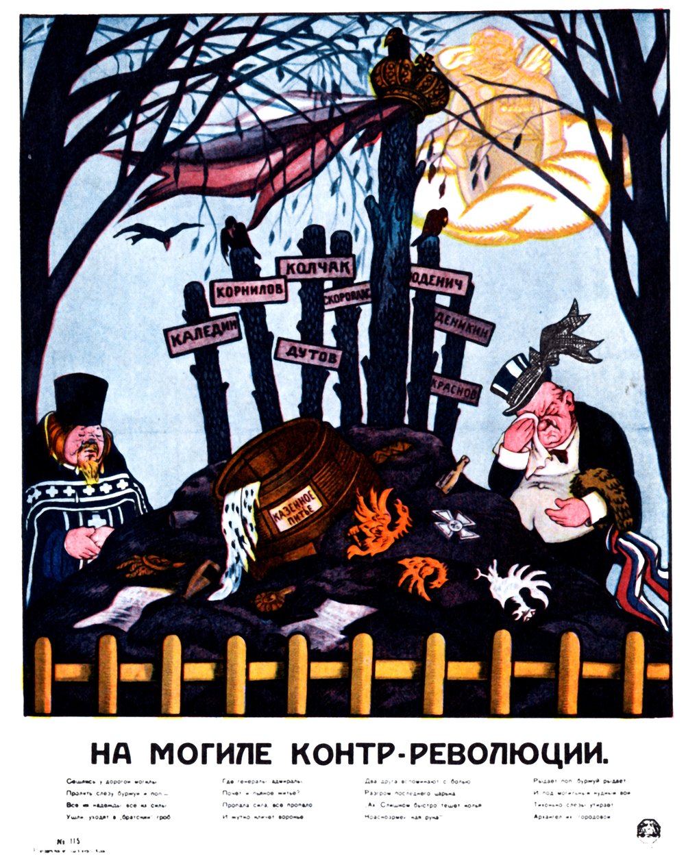 Karşı Devrimin Mezarında Posteri, 1920 by Deni