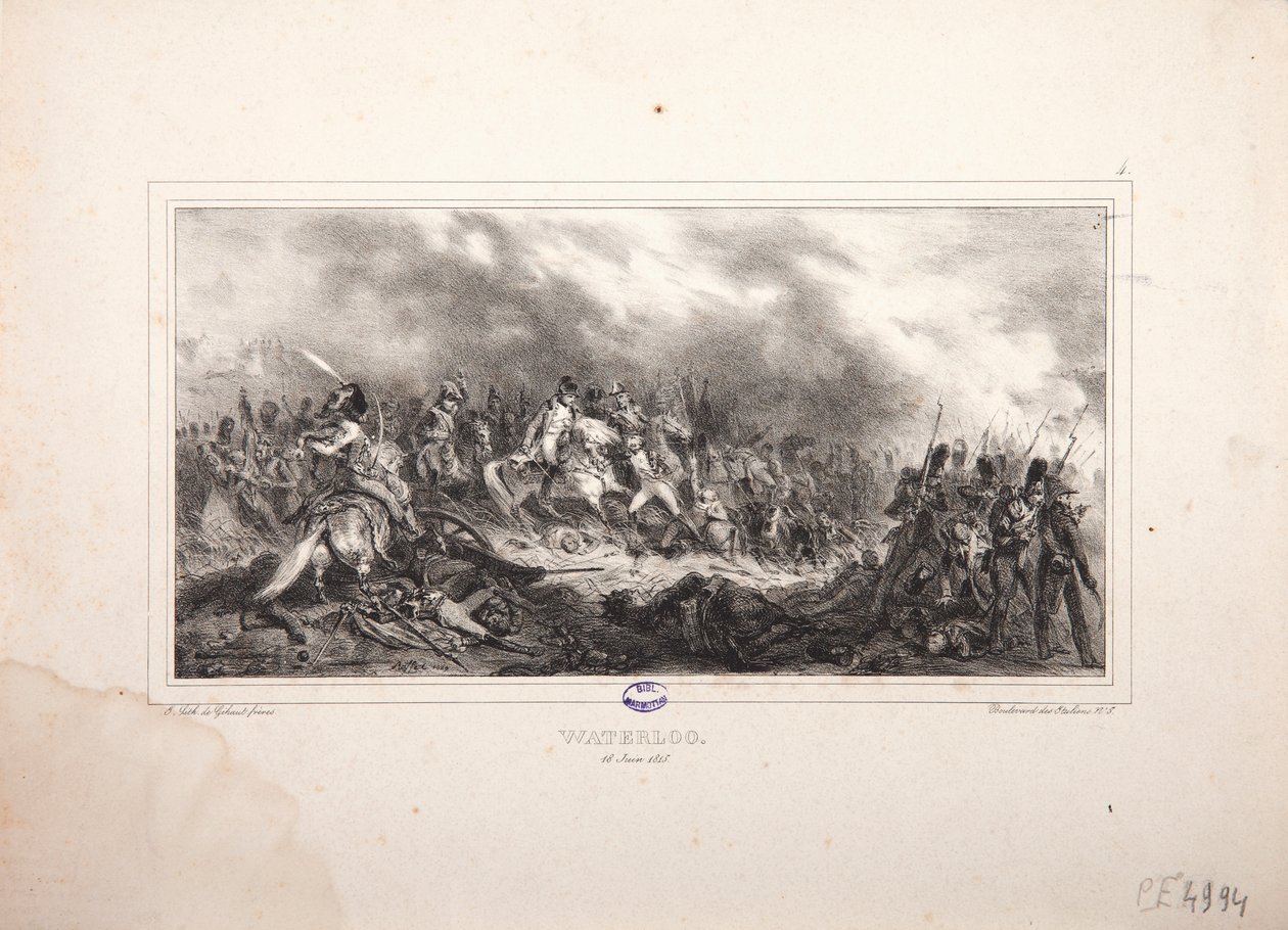 ವಾಟರ್ಲೂ, 18 ಜೂನ್ 1815 ಟರ್ಕ್ by Denis Auguste Marie Raffet