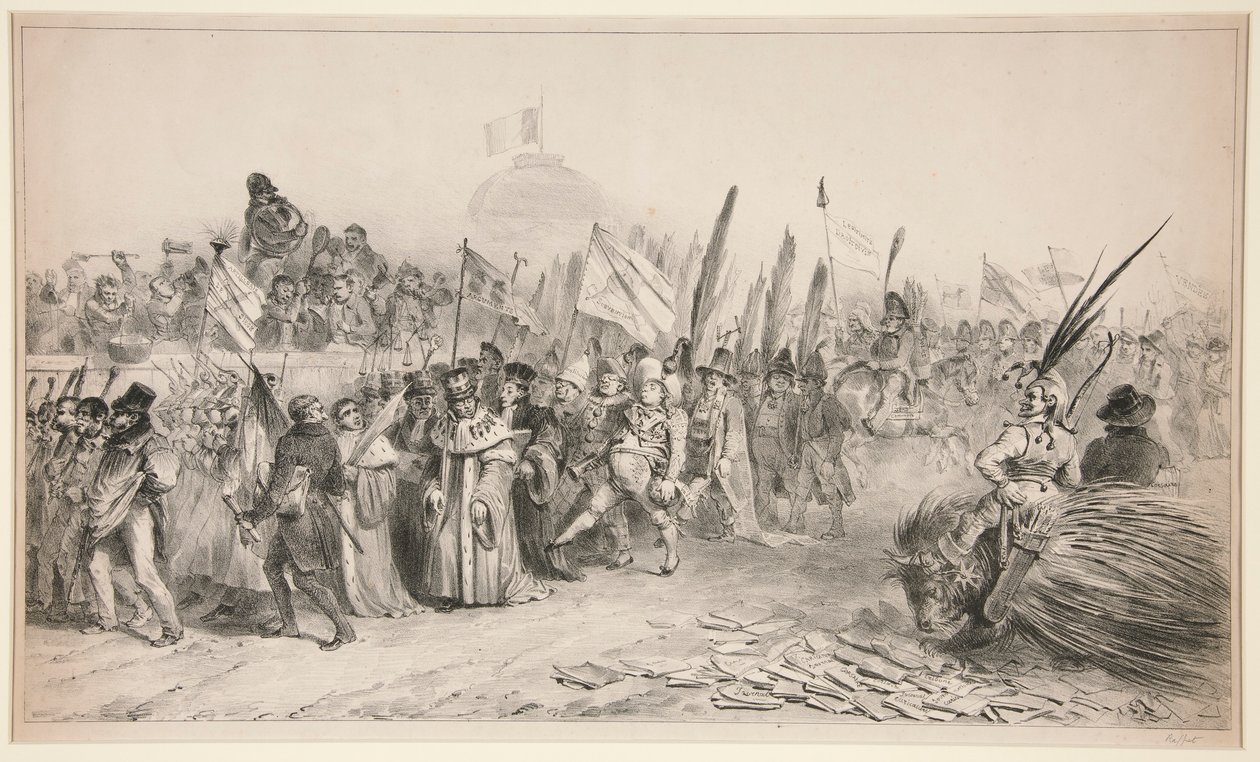 Karikatürün geçtiği harika inceleme by Denis Auguste Marie Raffet