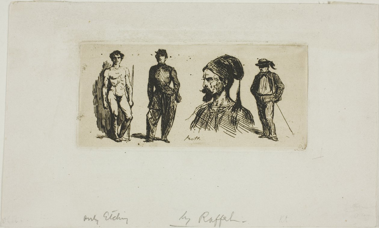 Eskizler Sayfası by Denis Auguste Marie Raffet