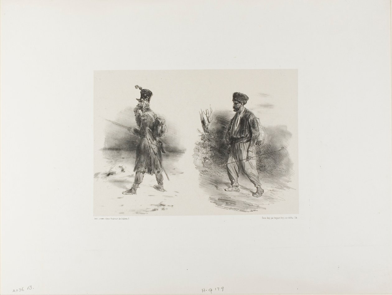 Stumped Sketch ile Sayfa by Denis Auguste Marie Raffet