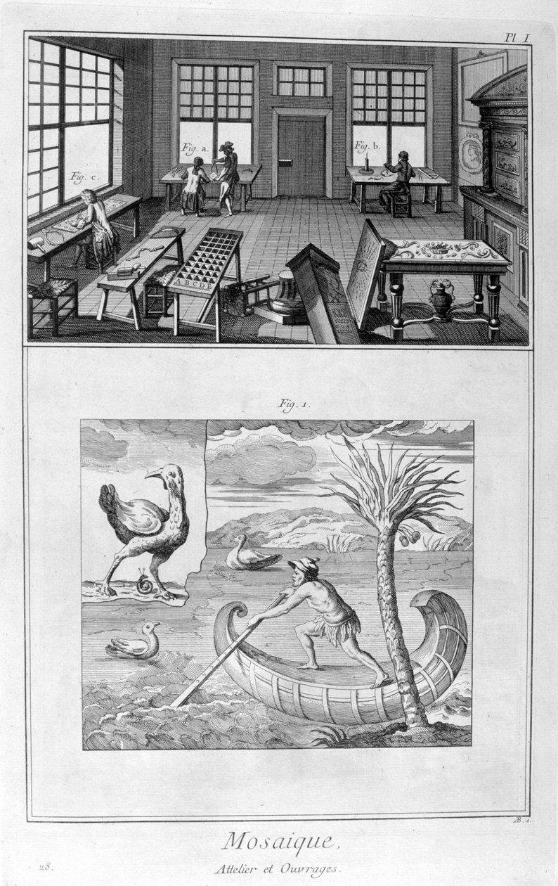 Mozaik yapımcıları, 1751-1777 by Denis Diderot