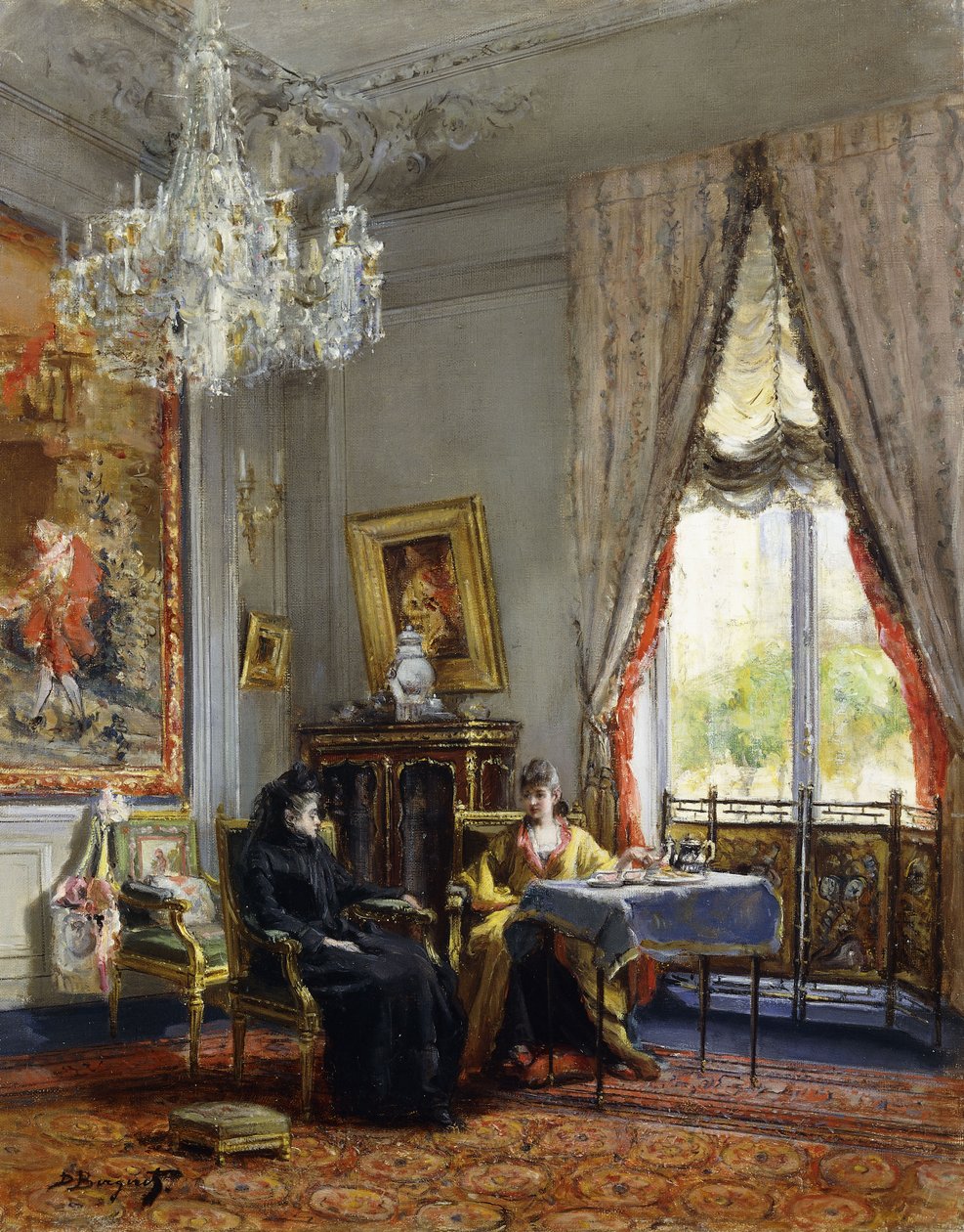 iki kişilik çay, by Denis Pierre Bergeret