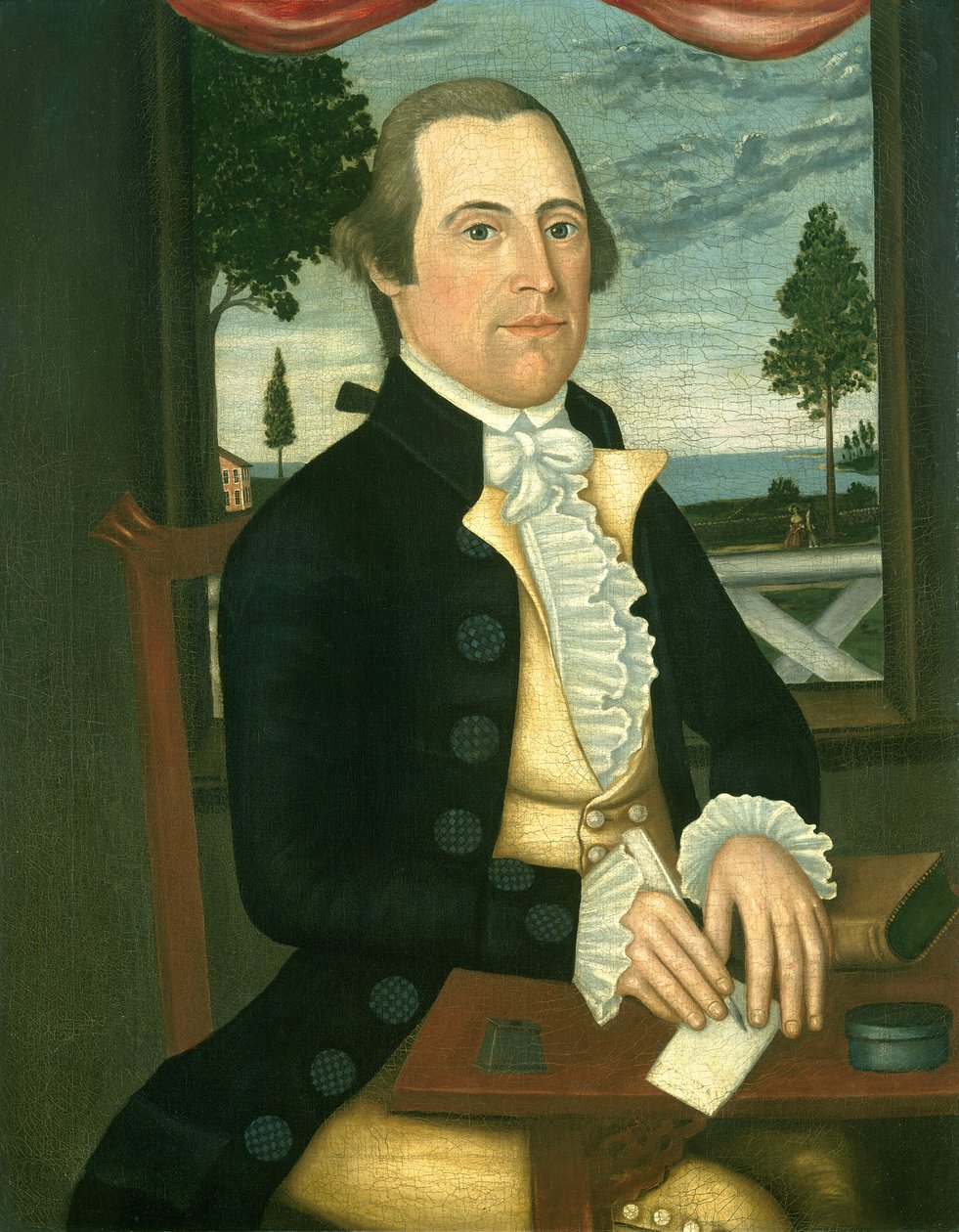 Kaptan Elisha Denison, c.1790 by Denison Limner