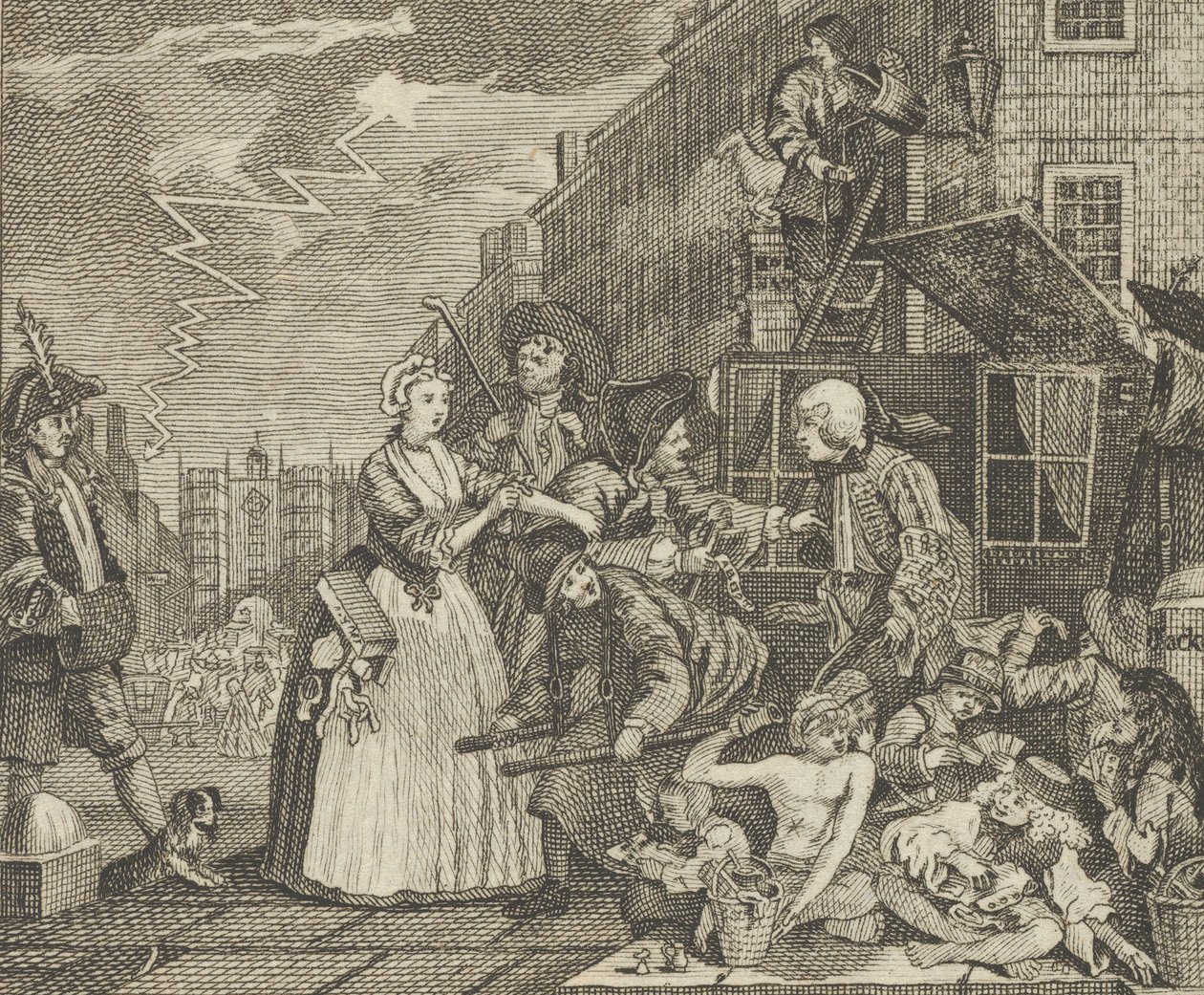 A Rake's Progress, Levha 4, yakl. 1800. by Dent