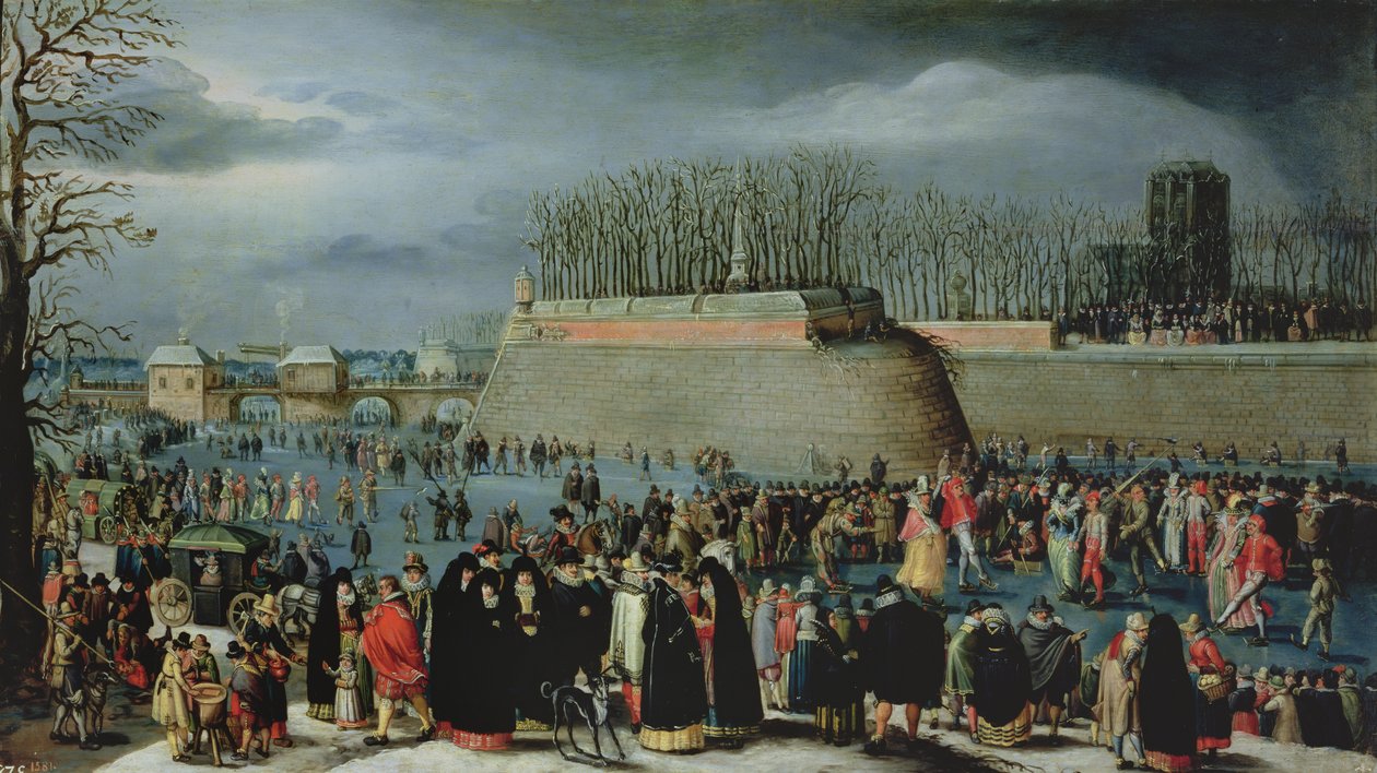 Skating During Carnival  by Denys van Alsloot