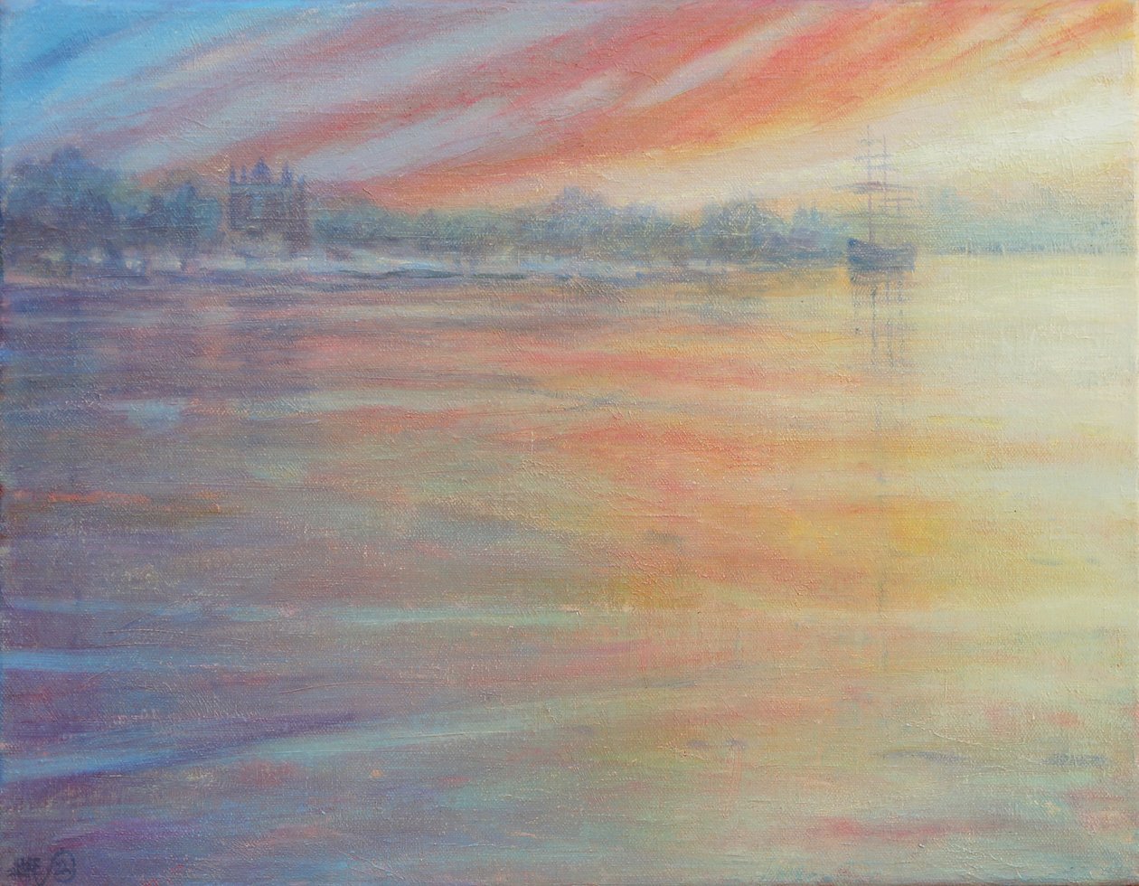 Chapman, Stockholm, 2022 (Tuval Üzerine Yağlıboya) by Derek Hare