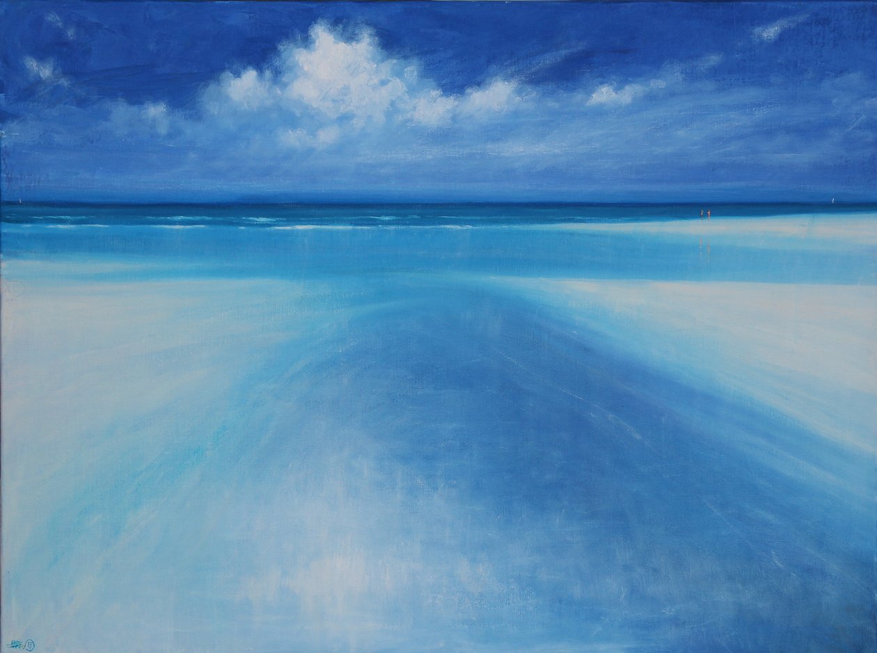 Alçak Gelgitte, 2017 (Tuval Üzerine Yağlıboya) by Derek Hare