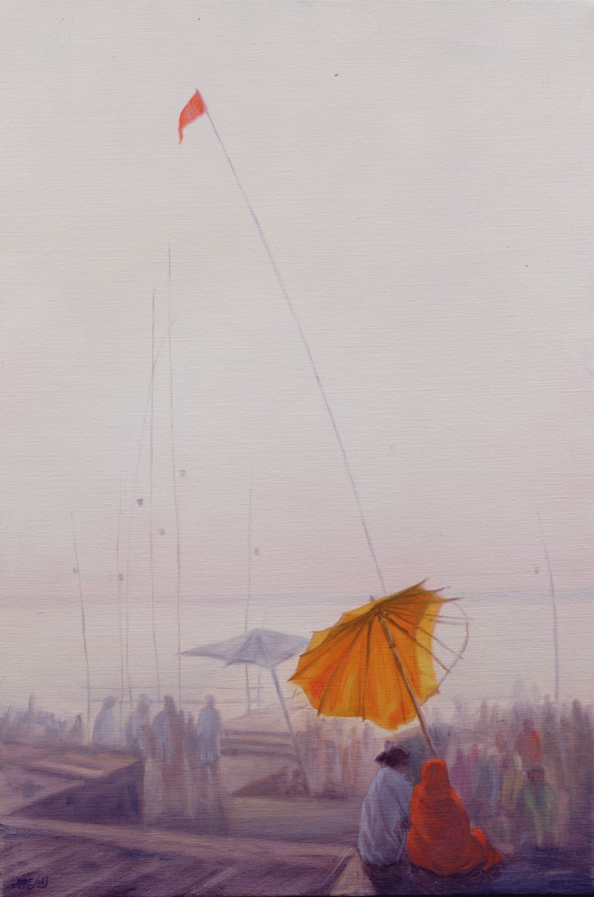 Sabah erken, Varanasi by Derek Hare