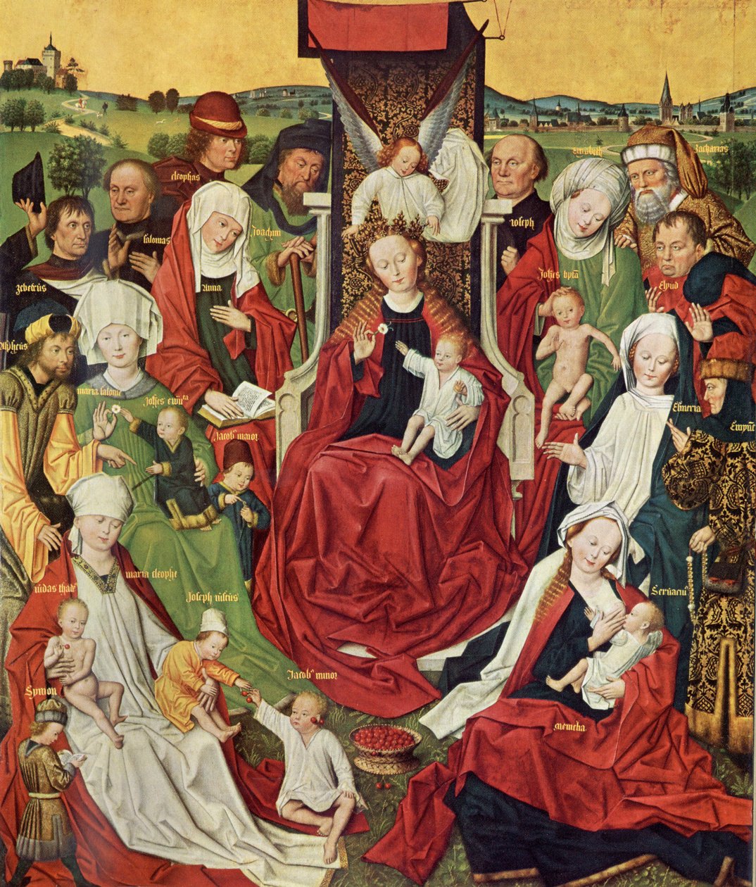 Dortmund Propsteikirche, Derick Baegert sunağı, sol panel by Derick Baegert