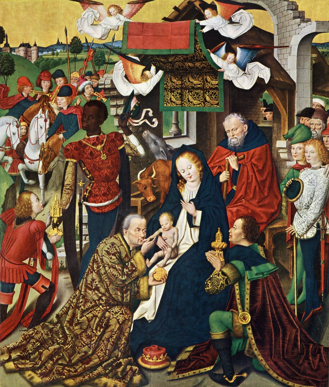 Dortmund Propsteikirche, Derick Baegert sunağı, sağ panel by Derick Baegert
