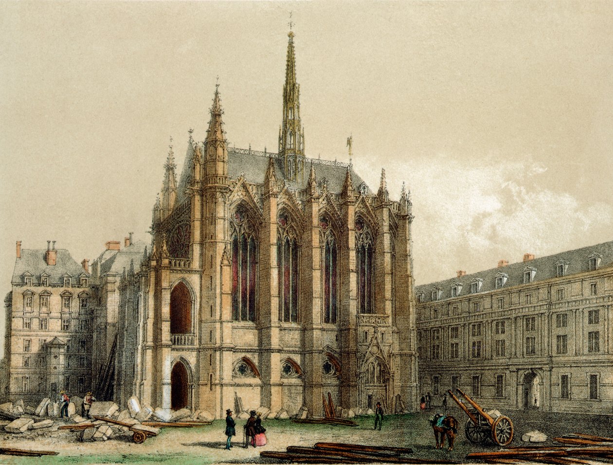 Sainte Şapeli, Paris by Deroy