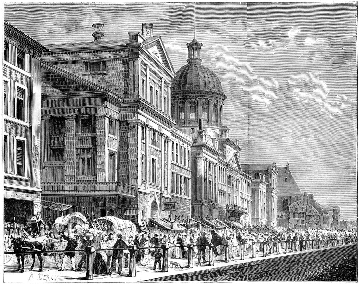 Bonsecours, Montreal, Kanada, 19. yüzyıl. by Deroy