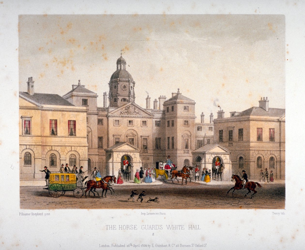At Muhafızları, Westminster, Londra, 1854. by Deroy