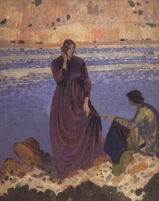 Sahilde İki Kız by Derwent Lees