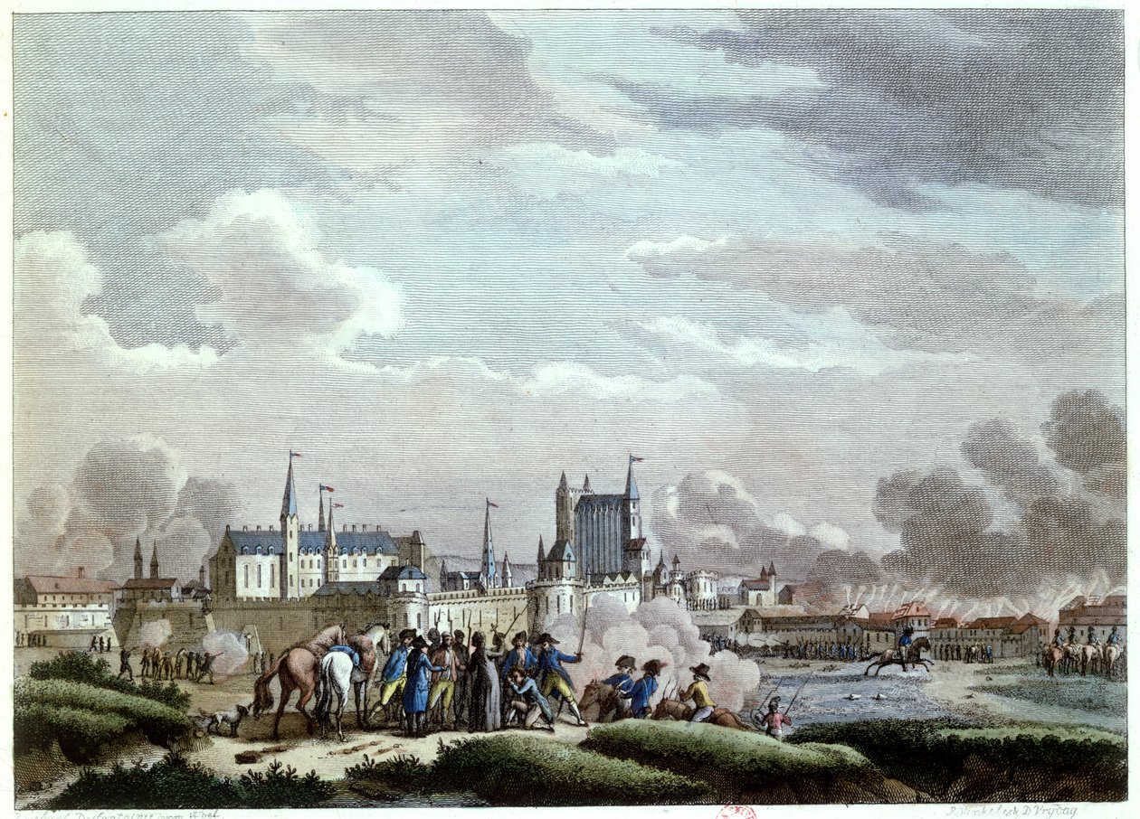 Nantes saldırısı, 27-29 Haziran 1793, Vendean İsyancıları, 1800 (renkli gravür) by Desfontaines