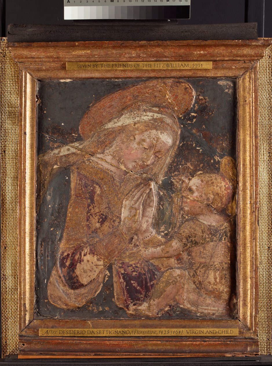bakire ve çocuk by Desiderio da Settignano (after)