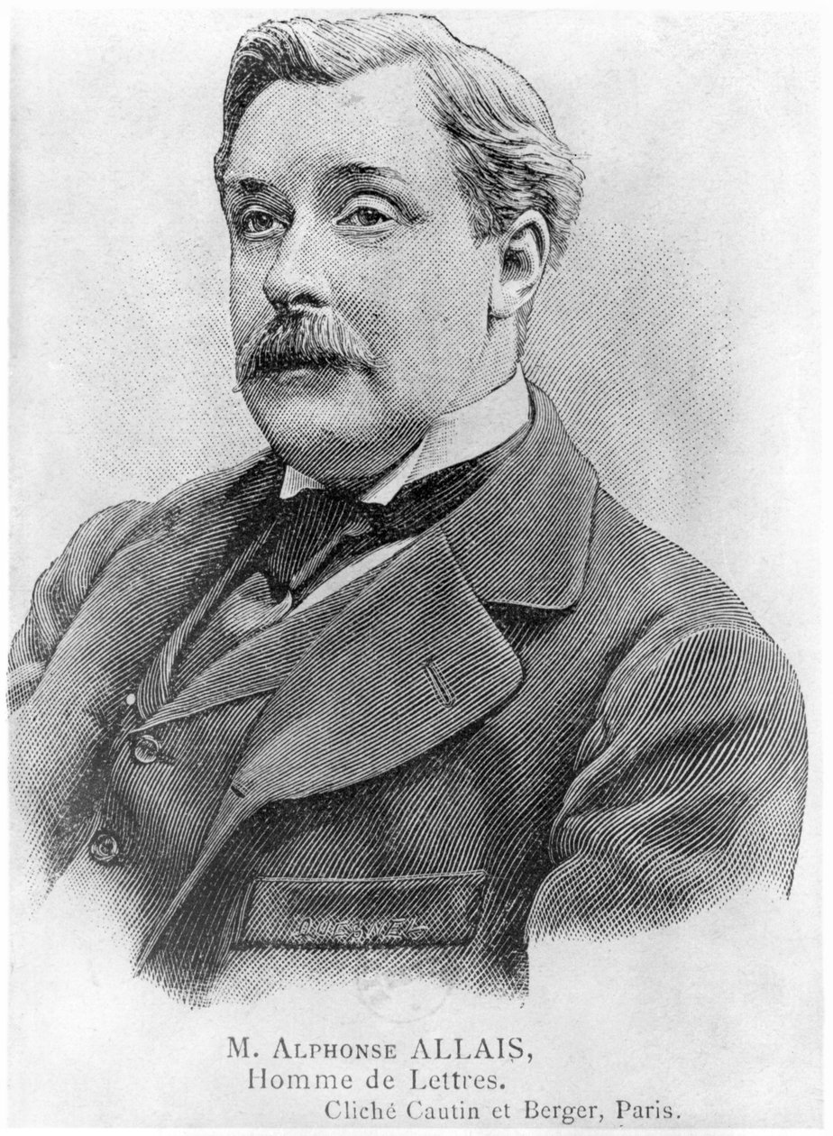 Alphonse Allais (1855-1905) 19. yüzyılın sonlarında by Desire Mathieu Quesnel