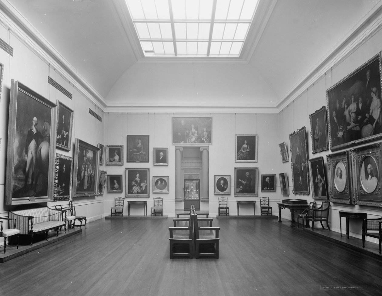 Early American Room, Museum of Fine Arts, Boston, Massachusetts, c.1909-20  by Detroit Publishing Co.