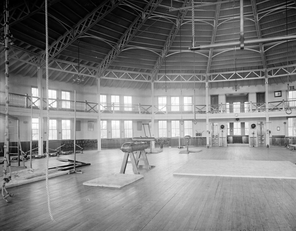Gymnasium interior, U.S. Naval Academy, c.1890-1901  by Detroit Publishing Co.