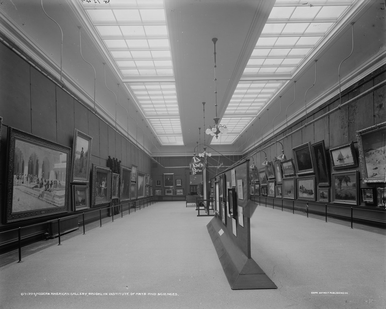 Modern Amerikan galerisi, Brooklyn Sanat ve Bilim Enstitüsü, c.1905-15 by Detroit Publishing Co.
