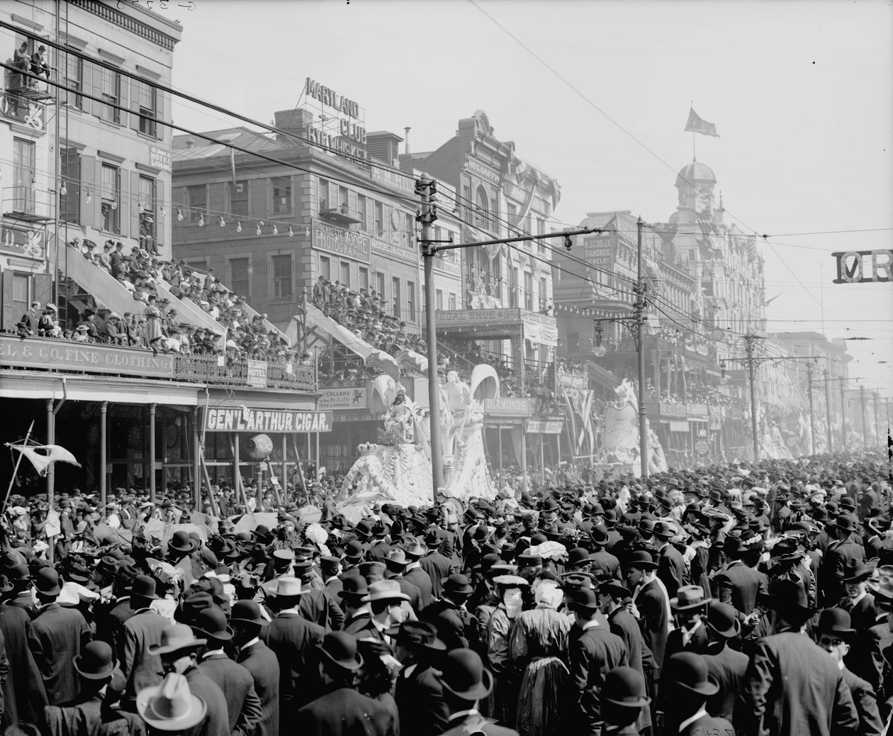 New Orleans, Louisiana, Mardi Gras Günü, Kızıl Yarışma, c.1890-1910 by Detroit Publishing Co.