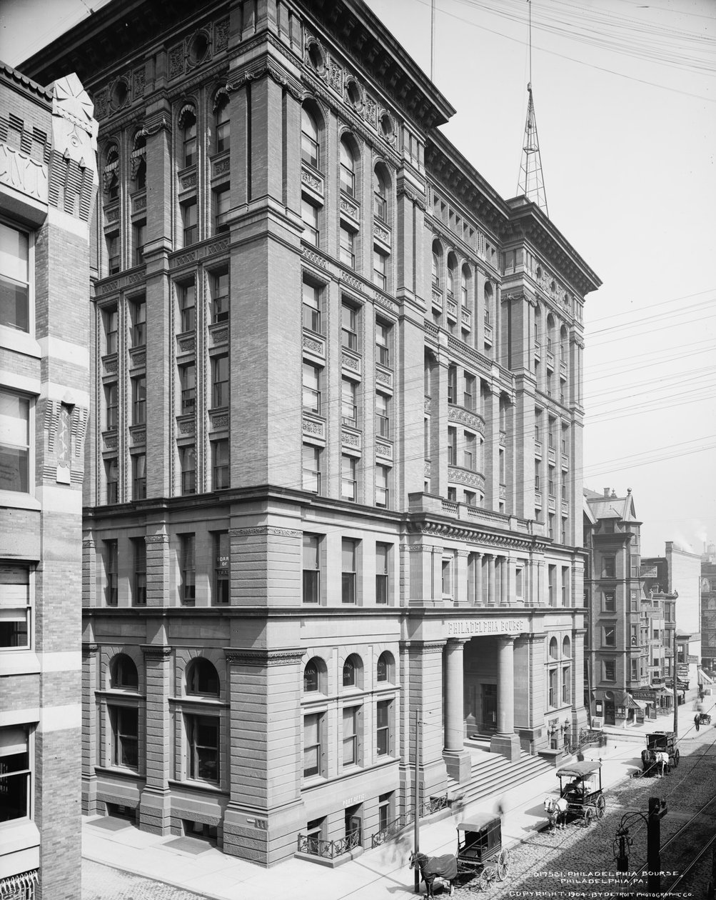 Philadelphia Borsası, Philadelphia, Pensilvanya, c.1904 by Detroit Publishing Co.
