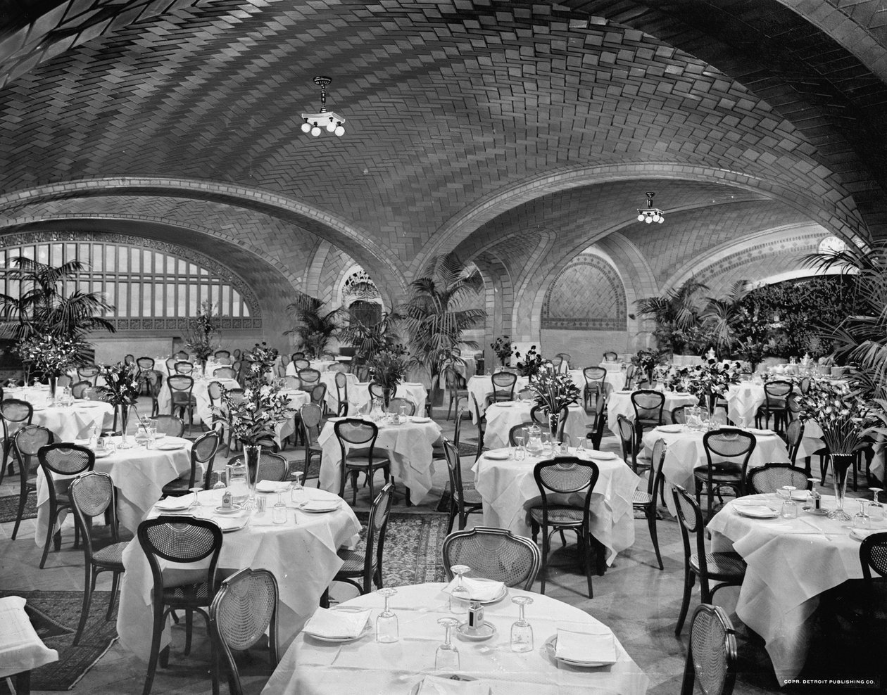 Restoran, Grand Central Terminali, NY Central Lines, New York, 1910-20 dolayları by Detroit Publishing Co.