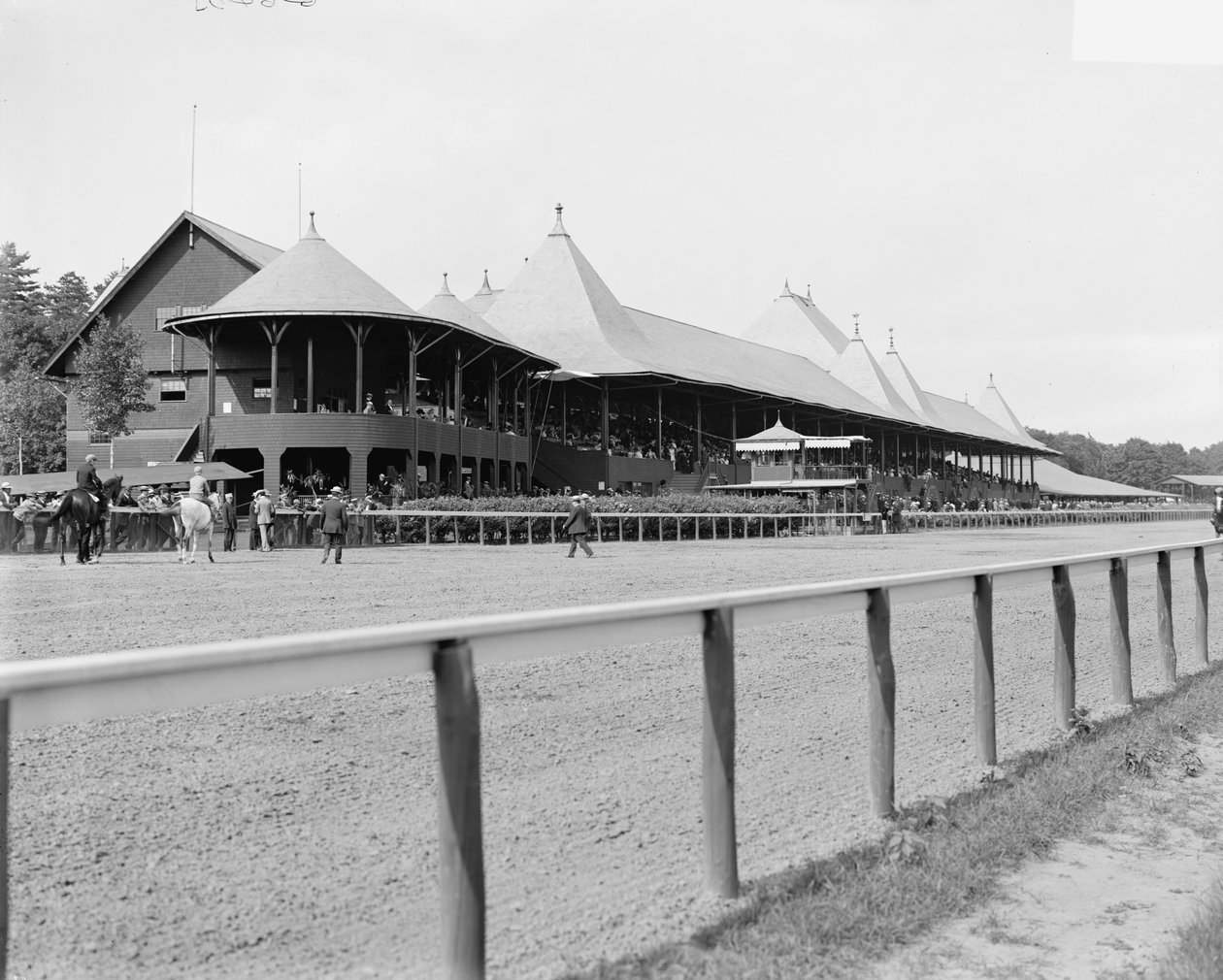 Saratoga Springs, N.Y., grand stand, race track, c.1900-10  by Detroit Publishing Co.