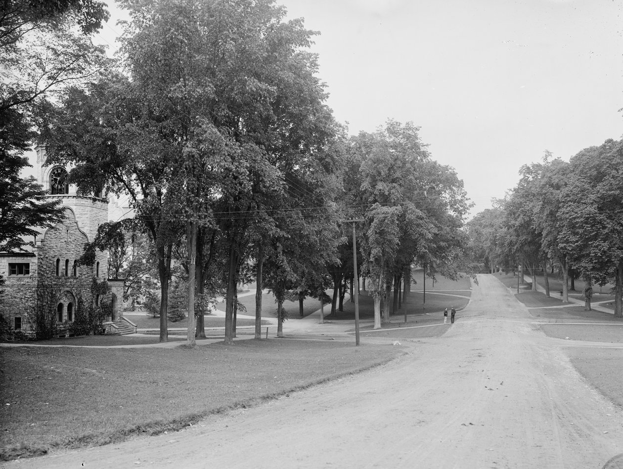 Kampüs, Williams Koleji, Williamstown, Massachusetts, c.1904 by Detroit Publishing Co.