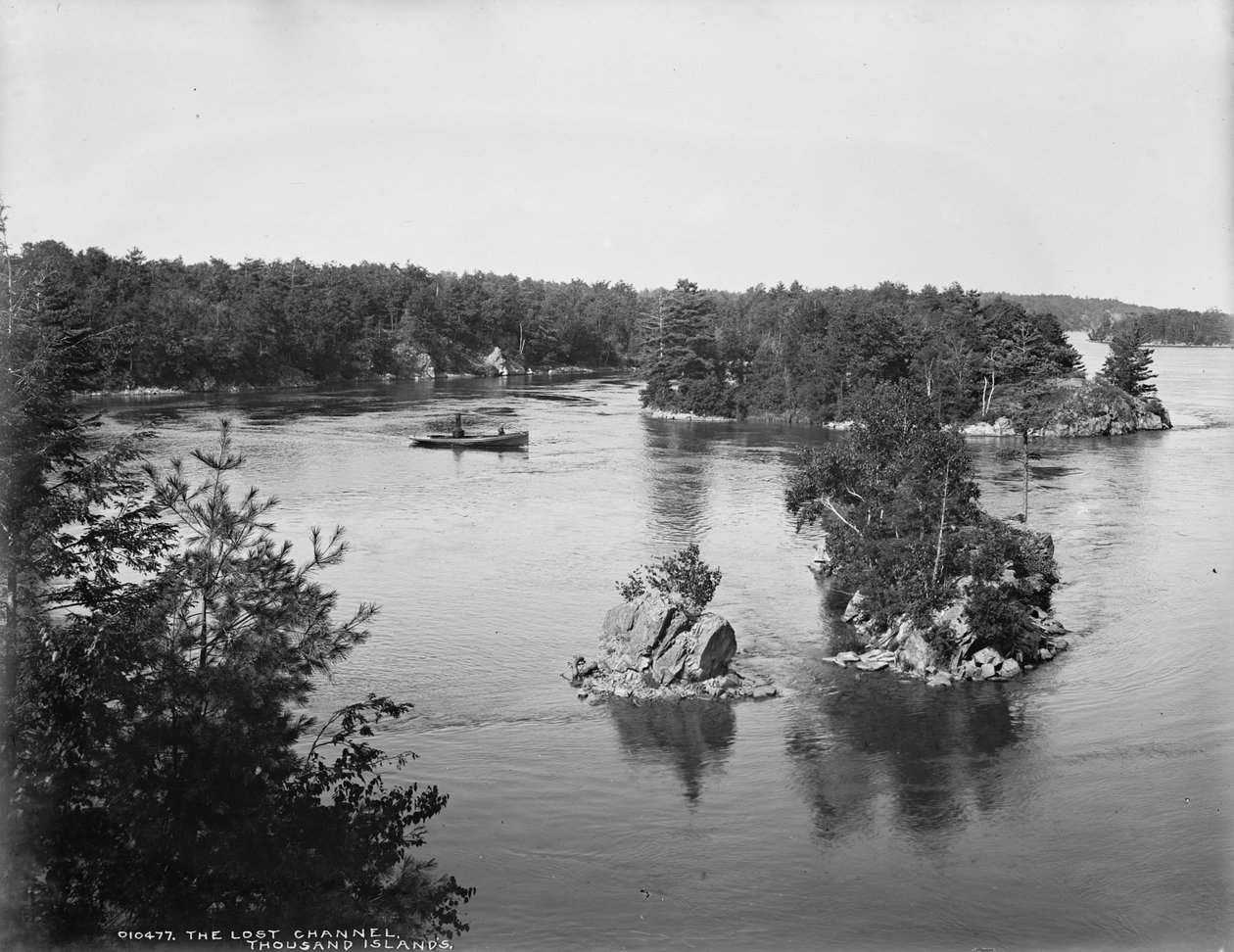 Kayıp Kanal, Bin Adalar, c.1890-1901 by Detroit Publishing Co.