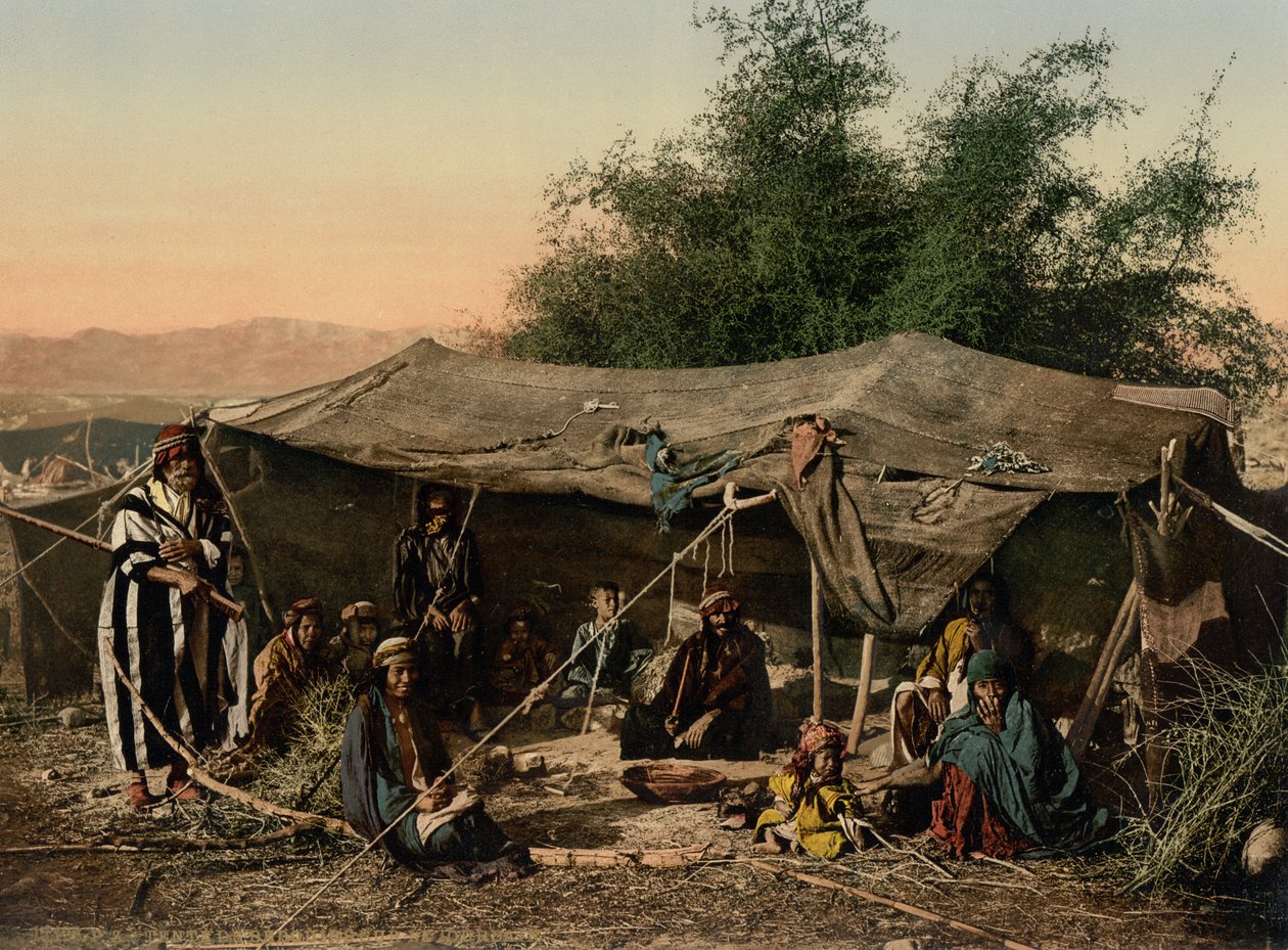 Bedevi Çadırları ve Sakinleri, Kutsal Topraklar by Detroit Photographic Co.