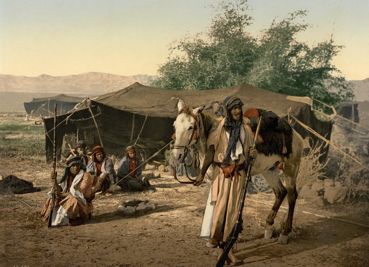 Bedeviler ve Çadırları, Kutsal Topraklar by Detroit Photographic Co.