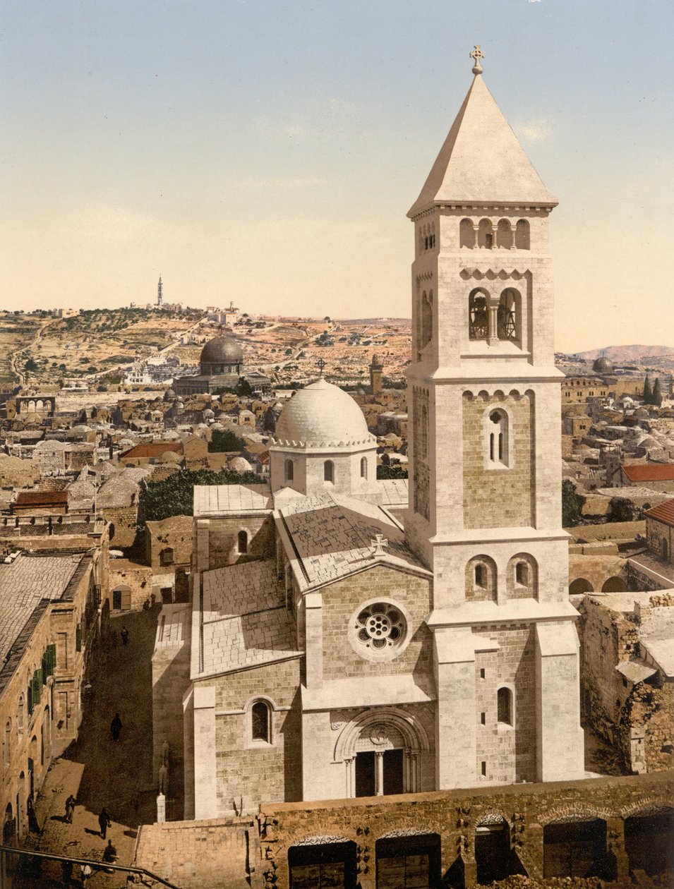 Aziz Kurtarıcı Kilisesi, Kudüs, Kutsal Topraklar, c.1890-c.1900 (fotokrom baskı) by Detroit Photographic Co.
