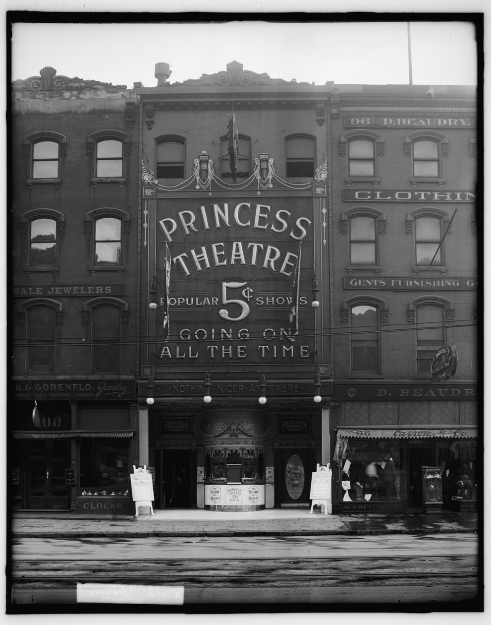 Prenses Tiyatrosu, Detroit, c.1900 (s/b fotoğraf) by Detroit Photographic Co.
