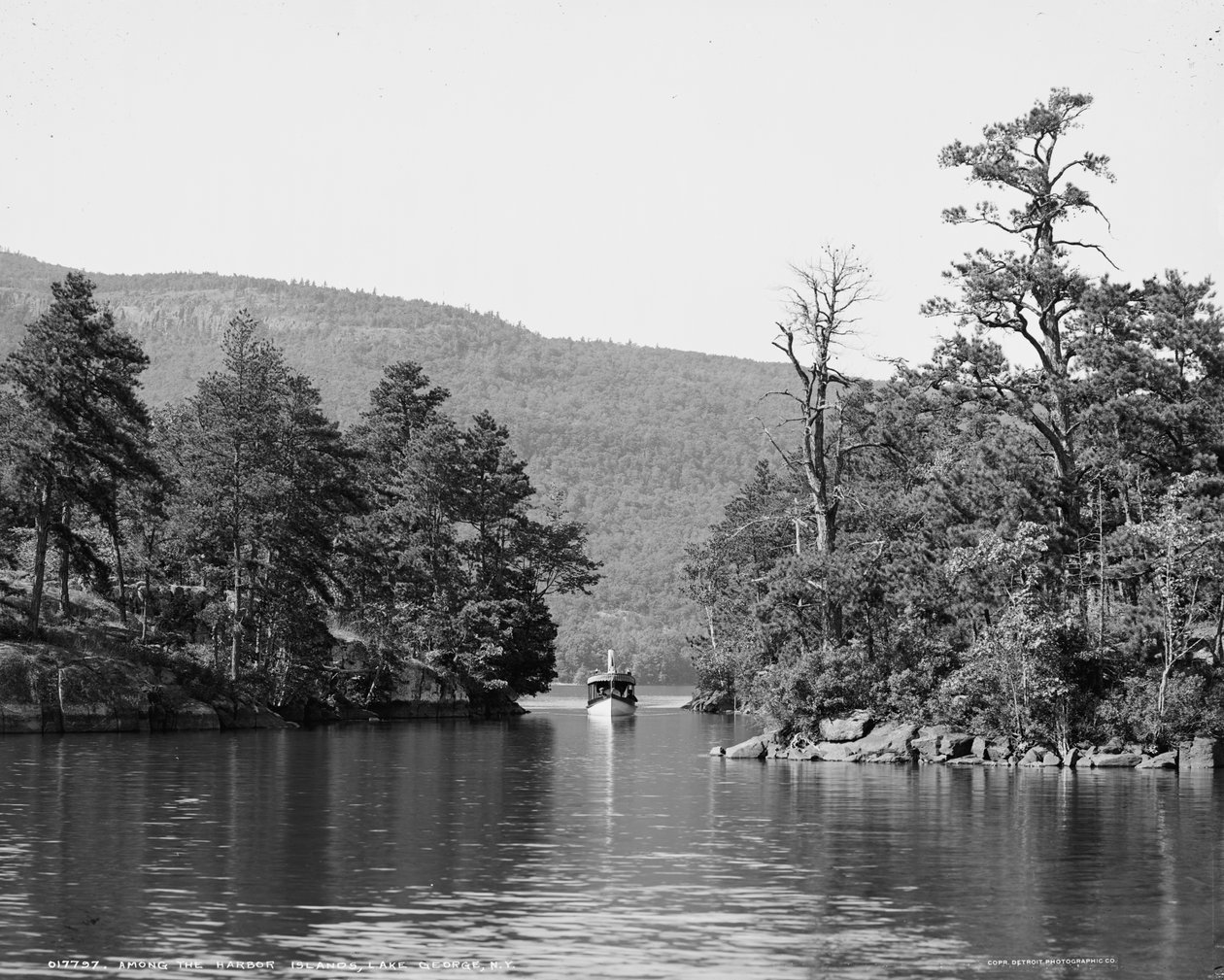Along the Harbor Islands, Lake George, N.Y., c.1904  by Detroit Publishing Co.