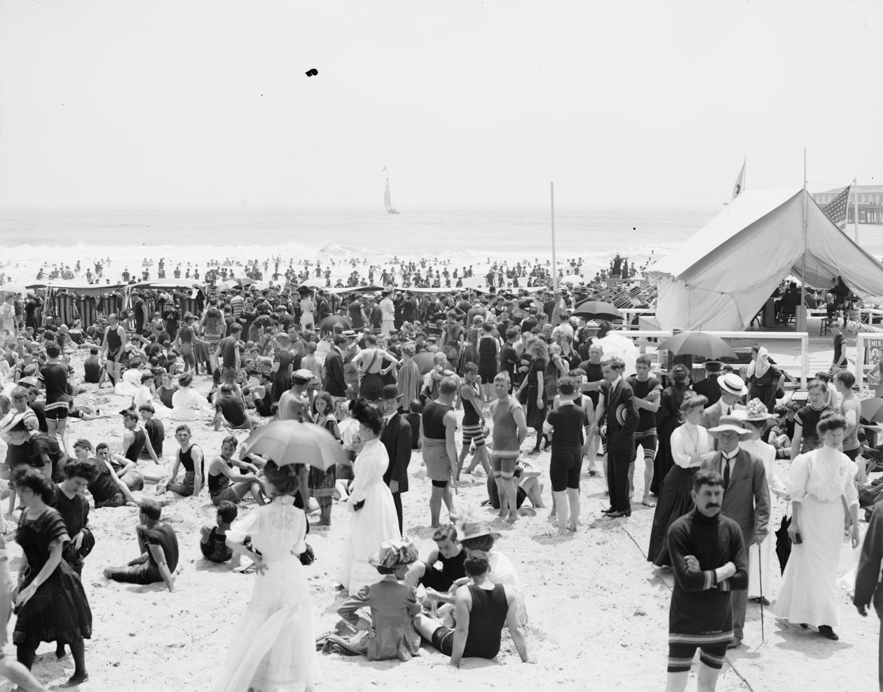 Atlantic City, banyo saati by Detroit Publishing Co.