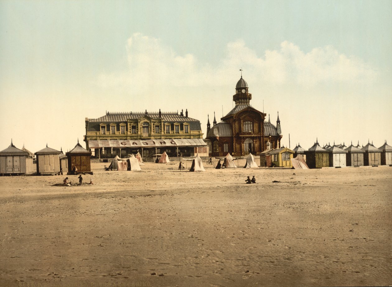 Plaj ve Kumarhane, Calais, Fransa, c.1900 by Detroit Publishing Co.