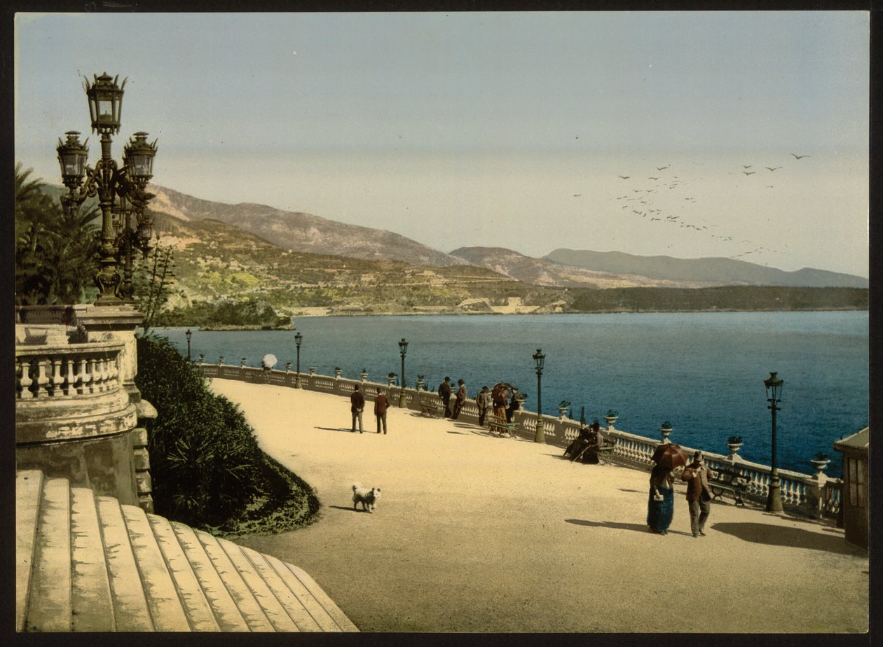 Kumarhane Terası, Monte Carlo, Riviera, Monako by Detroit Publishing Co.