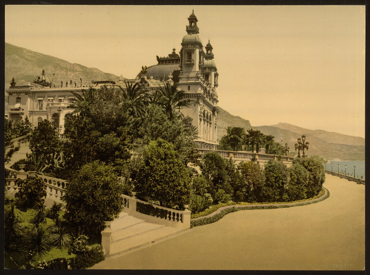 Kumarhane girişi, Monte Carlo, Riviera, Monako by Detroit Publishing Co.