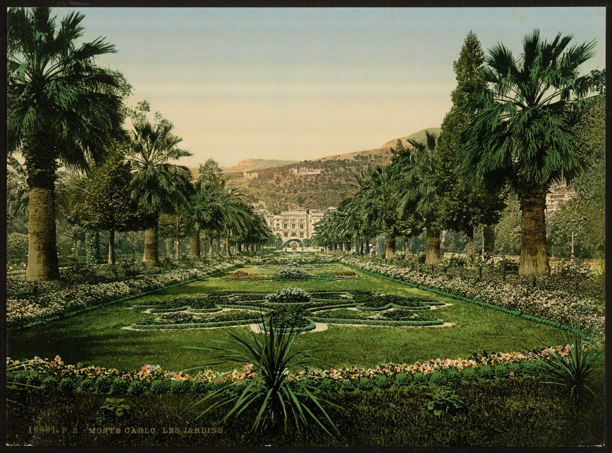 Kumarhane girişi, Bahçeler, Monte Carlo, Riviera, Monako by Detroit Publishing Co.