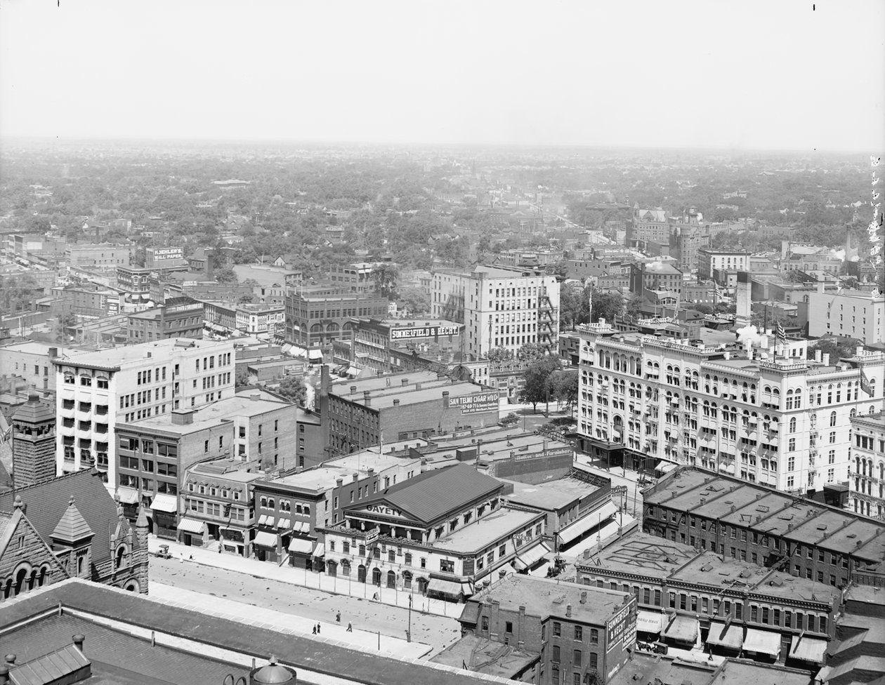 Detroit, Michigan, 1908 dolayları (s/b fotoğraf) by Detroit Publishing Co.